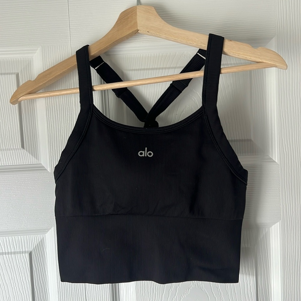 Alo Yoga Seamless Ribbed Favorite Bra Tank